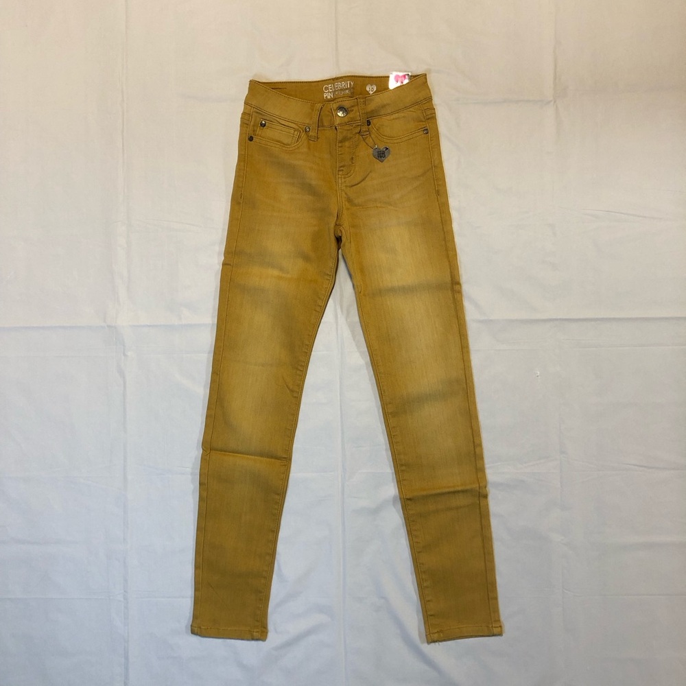 NWT Celebrity Pink Girls Stretch Dark Harvest Color Pants size 10